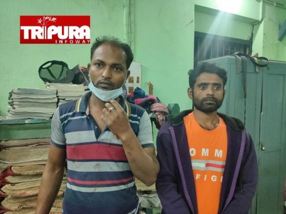 2 Bangladesh Nationals Arrested in Agartala, who have been working as Masons for 3 months Illegally